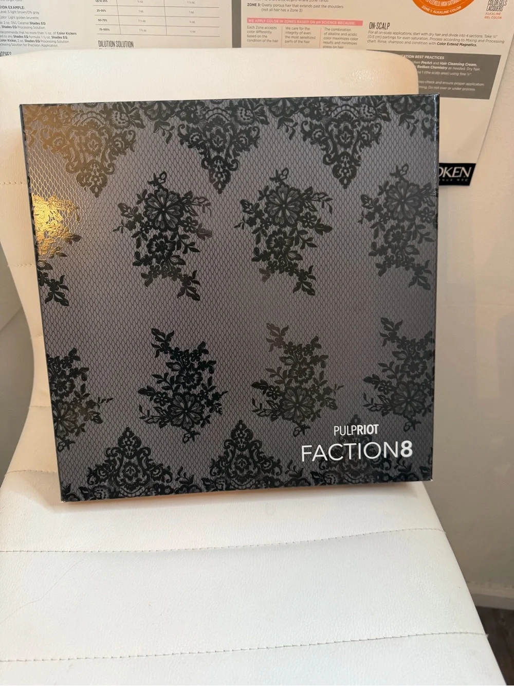 Pulp Riot FACTION8 Hair Color Palette - Black Patterned Box